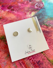 Load image into Gallery viewer, Boucles d'oreilles lune et soleil en argent