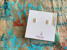 Charger l'image dans la galerie, Boucles d'oreilles rectangles minimalistes en argent