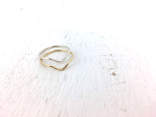 Charger l'image dans la galerie, bague en argent et en or