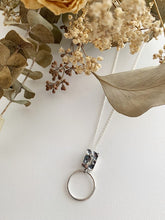 Charger l'image dans la galerie, Pendentif rectangle et rond en argent