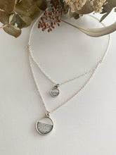 Load image into Gallery viewer, Silver double necklace