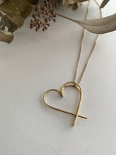 Charger l'image dans la galerie, Pendentif coeur en argent plaqué or
