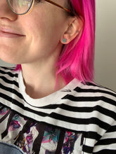 Load image into Gallery viewer, Boucles d'oreilles lune et soleil en argent