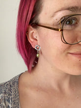 Load image into Gallery viewer, Extracts and baroque pearls earrings