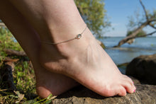 Charger l'image dans la galerie, Bracelet de cheville petit rond en argent