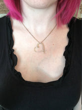 Charger l'image dans la galerie, Pendentif coeur en argent plaqué or