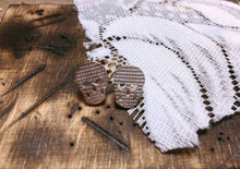 Load image into Gallery viewer, Minimalist earrings silver skulls