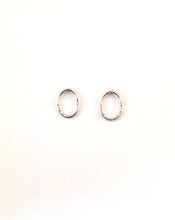 Load image into Gallery viewer, Trio of textured oval earrings