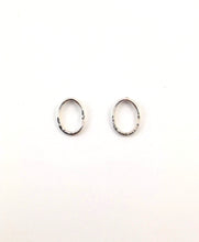 Load image into Gallery viewer, Trio of textured oval earrings