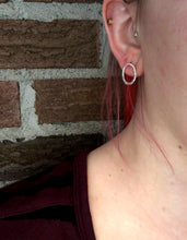 Load image into Gallery viewer, Trio of textured oval earrings