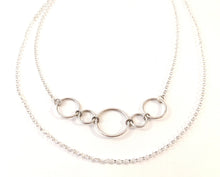 Charger l'image dans la galerie, Collier minimaliste 2 rangs en argent