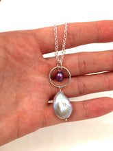 Charger l'image dans la galerie, Pendentif perles en argent