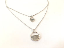 Load image into Gallery viewer, Silver double necklace