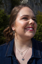 Load image into Gallery viewer, Silver double necklace