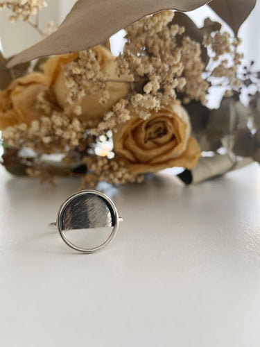 Bague ronde en argent