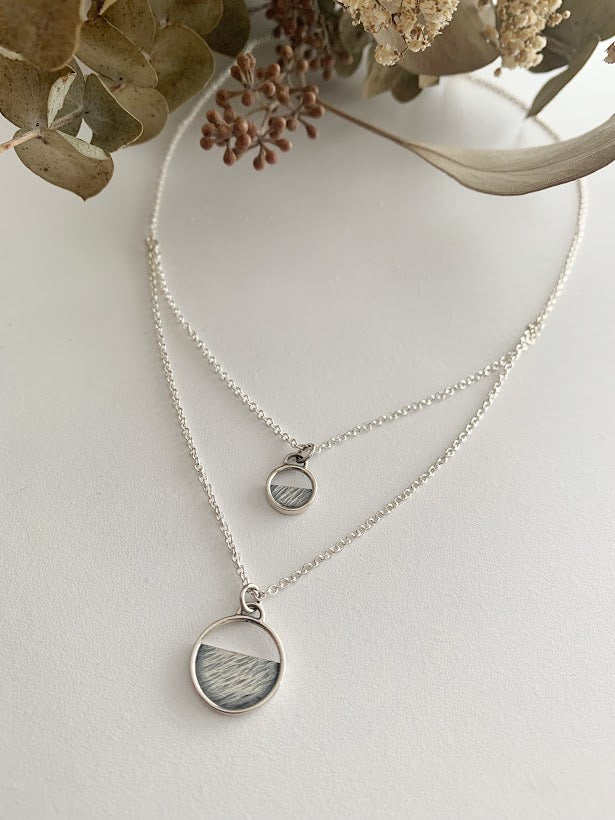 Collier double en argent