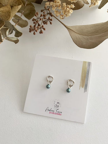 Boucles d'oreilles minimalistes en argent