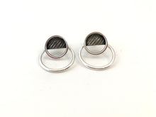 Load image into Gallery viewer, Boucles d&#39;oreilles doubles en argent

